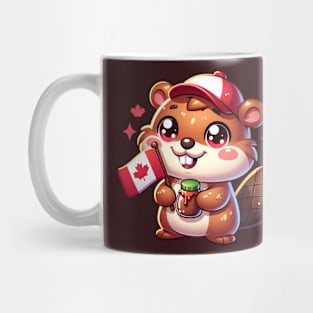 Canada Day Cute Beaver Mug